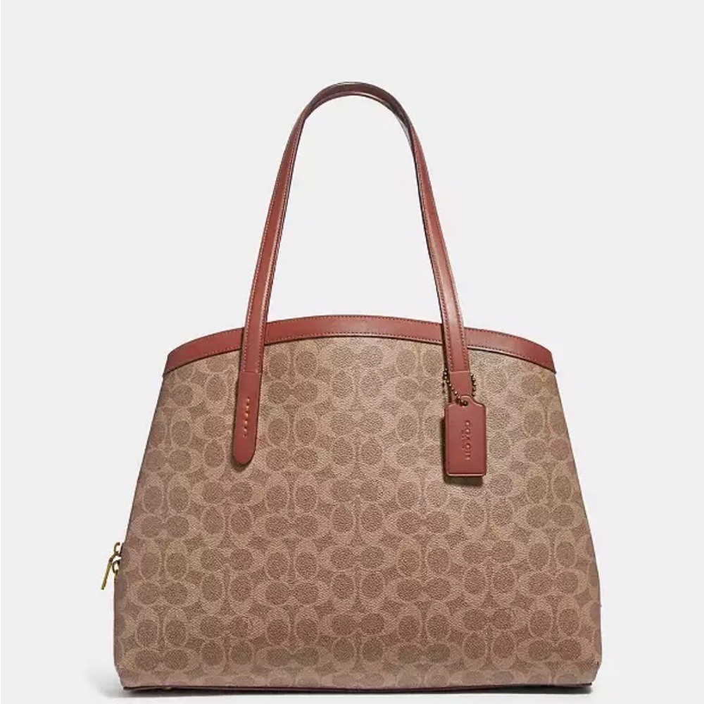 LIKE NEW Large Coach Charlie Signature Coach Canvas